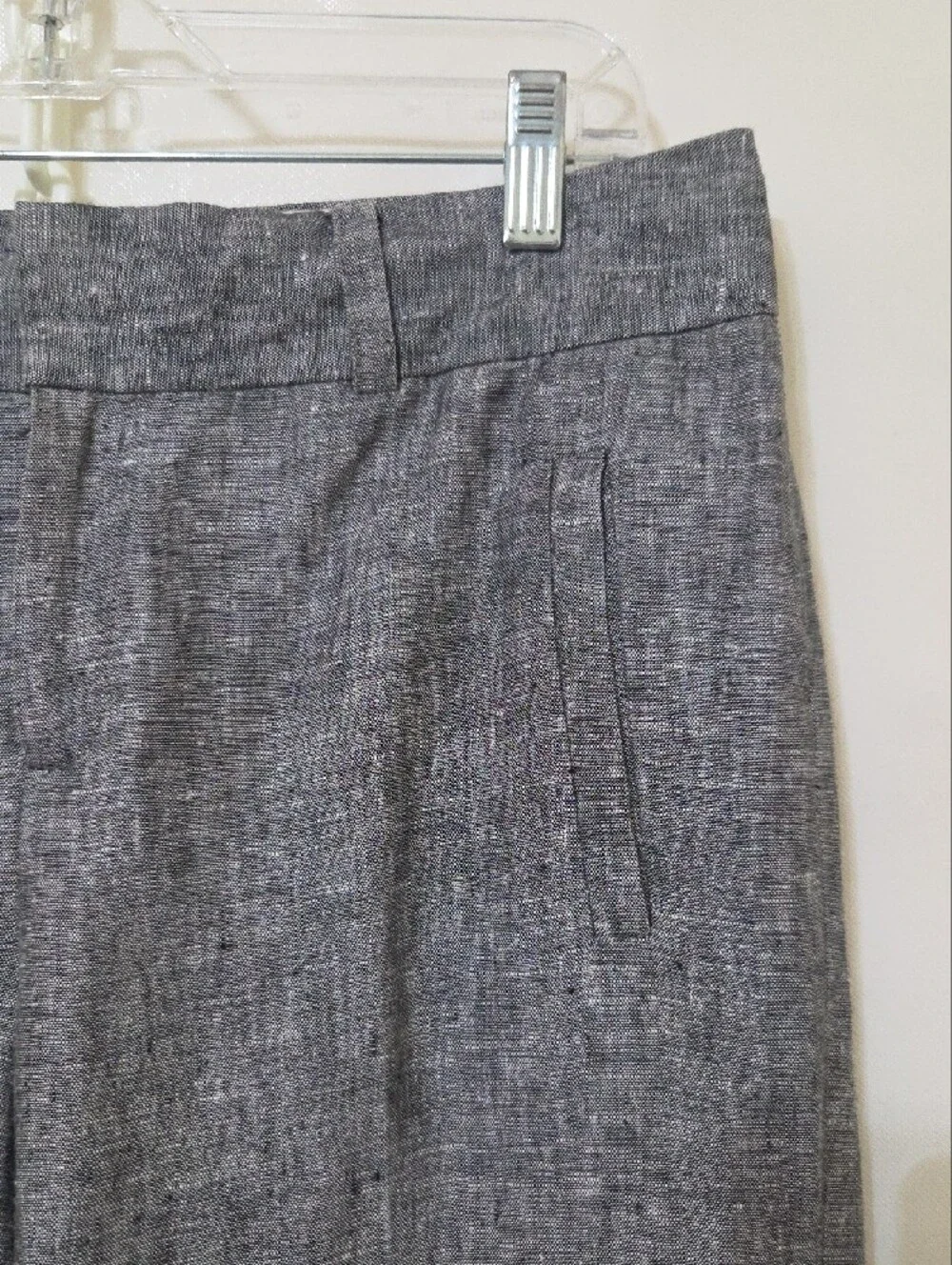 Banana Republic Jackson Fit Women's Gray 100% Linen Dress Pants - Size 6